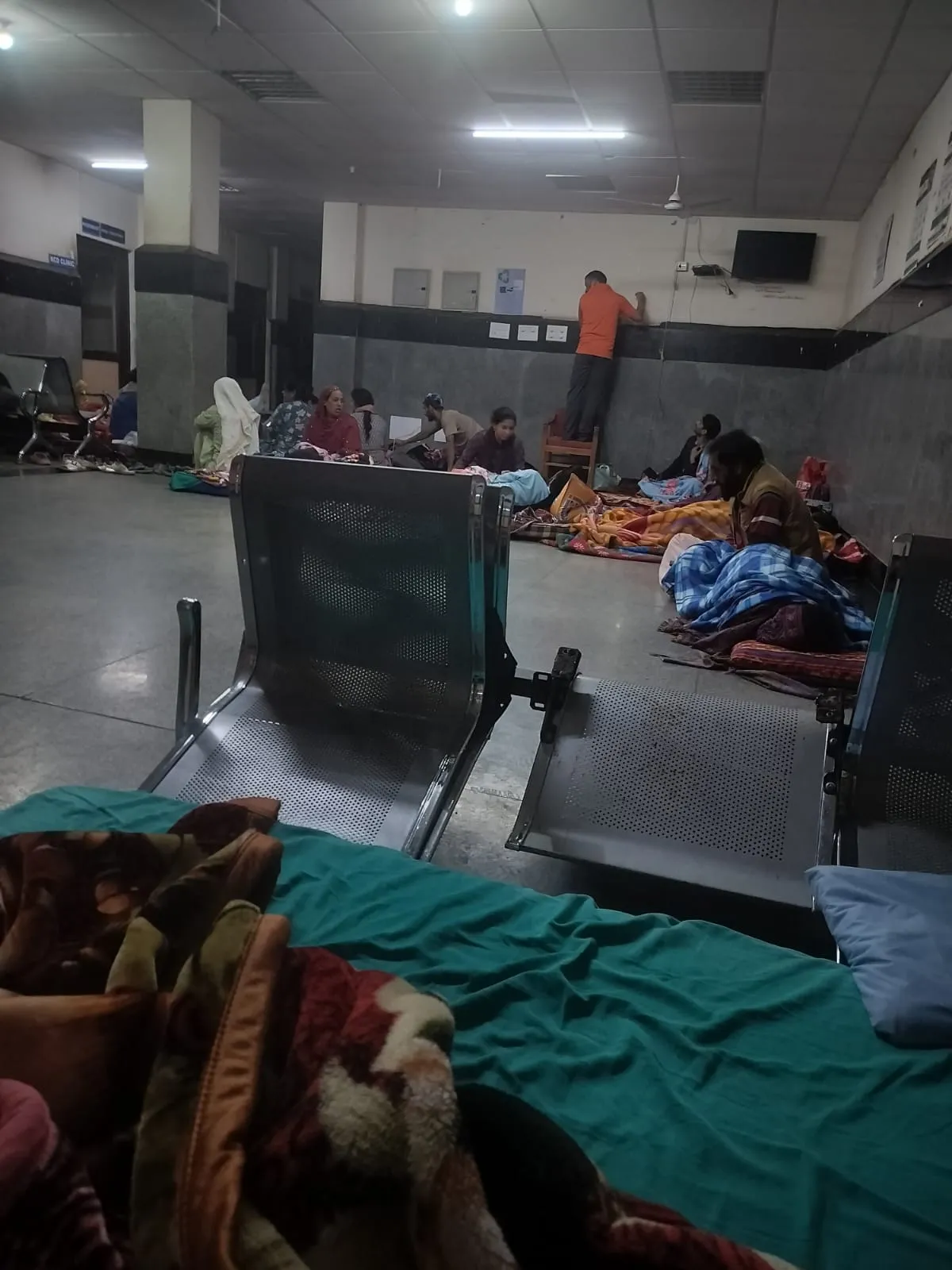 People in shelter